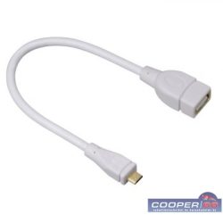 Hama micro USB (OnTheGo) fehér adapter