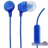 Sony MDREX15APLI.CE7 kék mikrofonos fülhallgató