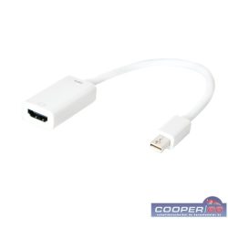 LogiLink CV0036B fehér mini DisplayPort apa > HDMI anya