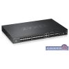   ZyXEL XGS4600-32F 24port GbE SFP 4port GbE combo RJ45/SFP 4port 10GbE SFP+ L3+ menedzselhető, stackelhető switch