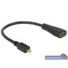  Delock 65391 High Speed HDMI micro D apa > A anya HDMI kábel adapter Ethernettel