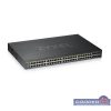   ZyXEL GS1920-48HPv2 48port GbE LAN PoE (375W) 4port Gbe combo RJ45/SFP L2 menedzselhető PoE switch