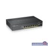   ZyXEL GS1920-8HPv2 8port GbE LAN PoE (130W) 2port Gbe combo RJ45/SFP L2 menedzselhető PoE switch