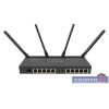   MikroTik RB4011IGS+5HACQ2HND-IN 10port GbE LAN, 1xSFP+ port, 2,4GHz & 5GHz 802.11ac wireless külső antennával