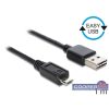   Delock 83366 EASY-USB 2.0 -A apa > USB 2.0 micro-B apa 1 m kábel