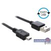   Delock 83365 EASY-USB 2.0 -A apa > USB 2.0 mini apa 5 m kábel
