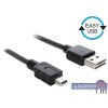   Delock 83362 EASY-USB 2.0 -A apa > USB 2.0 mini apa 1 m kábel